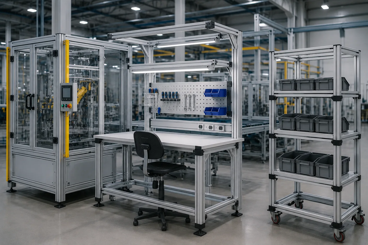 Estructuras de perfilería industrial