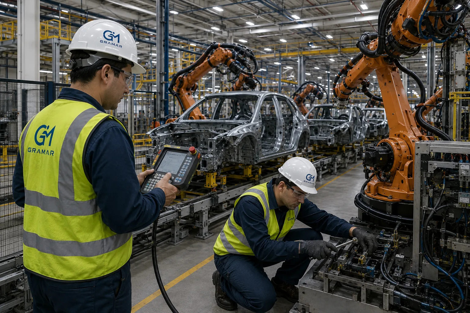 Técnicos GRAMAR integrados a un proyecto industrial